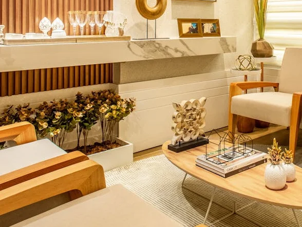 modern sitting area with Scandinavian flair